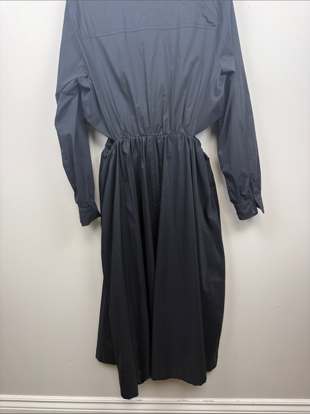 Anthropologie Sunday in Brooklyn Classic Black  cut our Shirt Dress large - Picture 9 of 13
